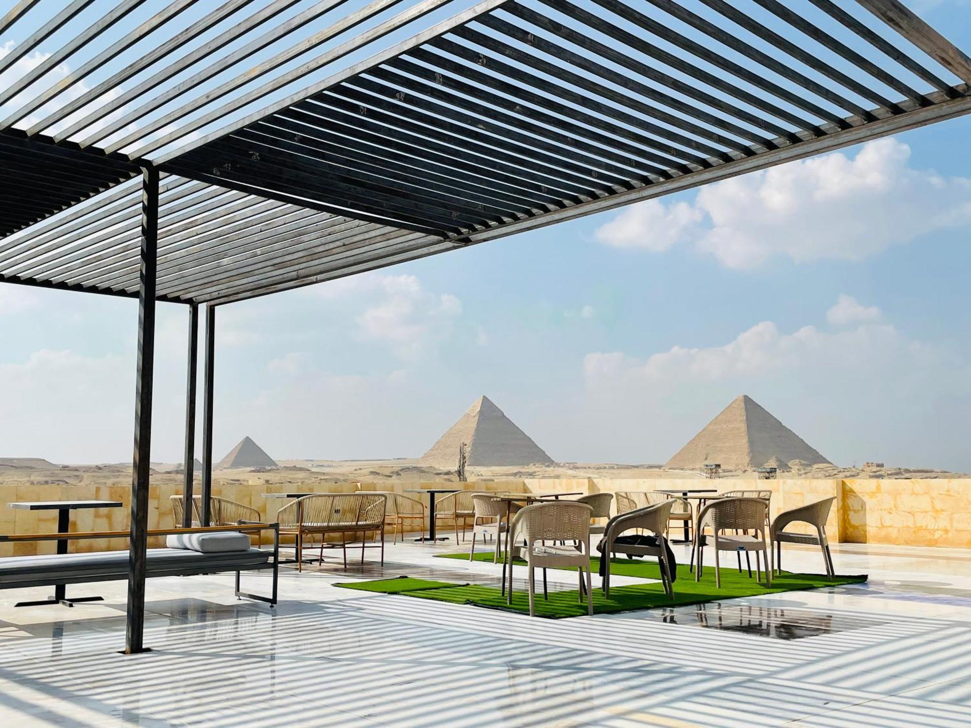 Golden Mask Pyramids Inn Kafret el-Gabal Exterior photo