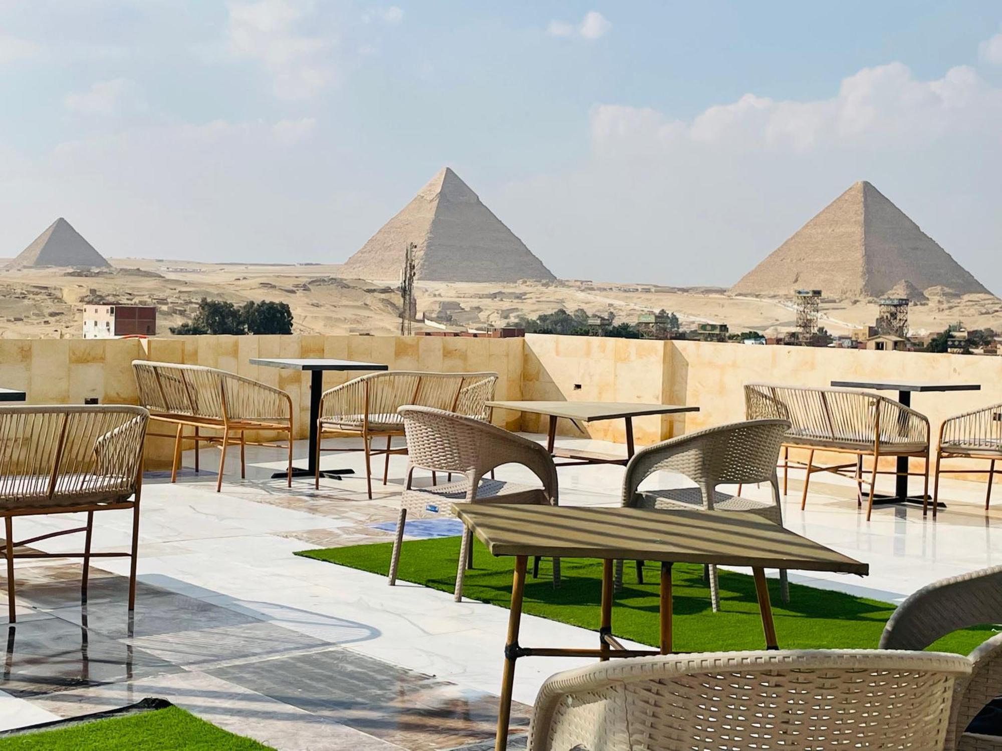 Golden Mask Pyramids Inn Kafret el-Gabal Exterior photo